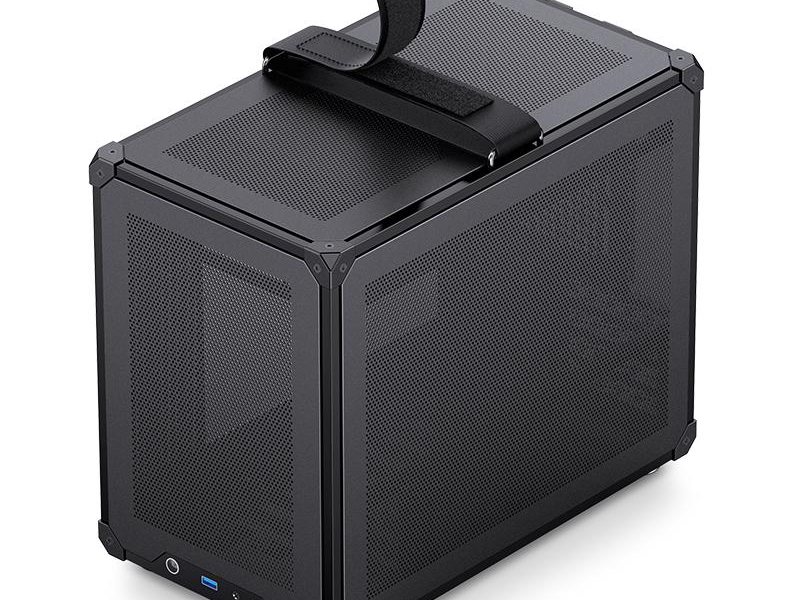 Корпус без блока питания/ Case JONSBO C6 MAX Handle, Mini-Tower, TG, no fan, 1xUSB-A 3.0 + 1xUSB-C 3.1, mATX, mITX Black