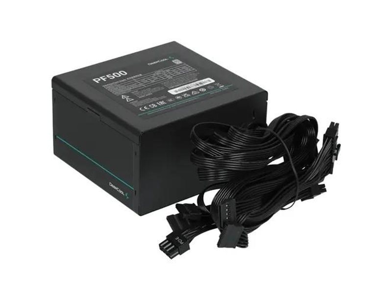 Блок питания Deepcool ATX 500W PF500 80 PLUS  (20+4pin) APFC 120mm fan 6xSATA RTL