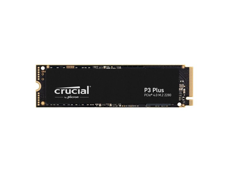 Твердотельный накопитель SSD Crucial P3 Plus 1TB PCIe M.2 2280 SSD  NVMe (PCIe Gen 4 x4), 3D NAND, R/W 3600/5000MB/s, TBW 220, DWPD 0