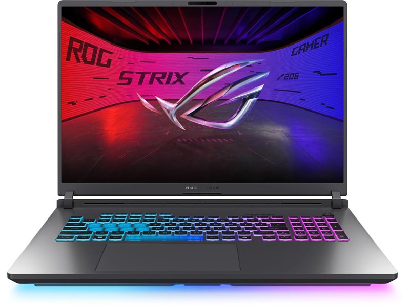 Ноутбук/ ASUS ROG Strix G18 G815LP-S9141 18"(2560x1600 (матовый, 240Hz, 3ms) IPS)/Intel Core Ultra 7 255HX(2.4Ghz)/32768Mb/1024PCISSDGb/noDVD/Ext:NVIDIA GeForce RTX 5070(8192Mb)/Cam/BT/WiFi/90WHr/war 1y/3.2kg/Eclipse Gray/noOS