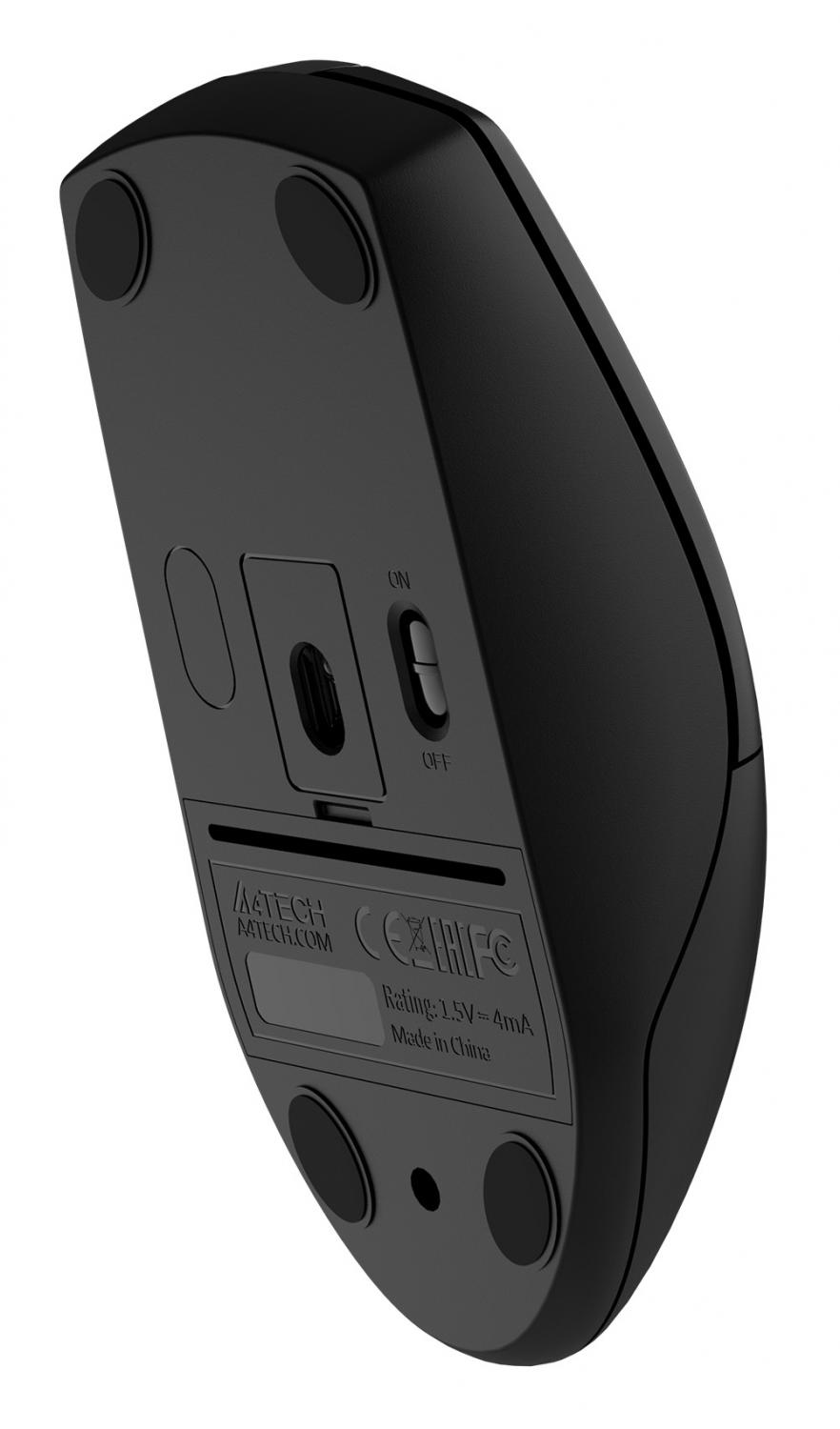 Мышь A4Tech G3-330N черный оптическая 1200dpi беспров. USB 3but