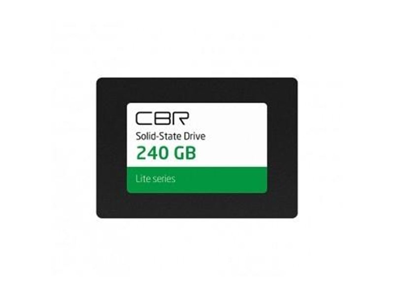 CBR SSD-240GB-2.5-LT22, Внутренний SSD-накопитель, серия "Lite", 240 GB, 2.5", SATA III 6 Gbit/s, SM2259XT, 3D TLC NAND, R/W speed up to 550/520 MB/s, TBW (TB) 120