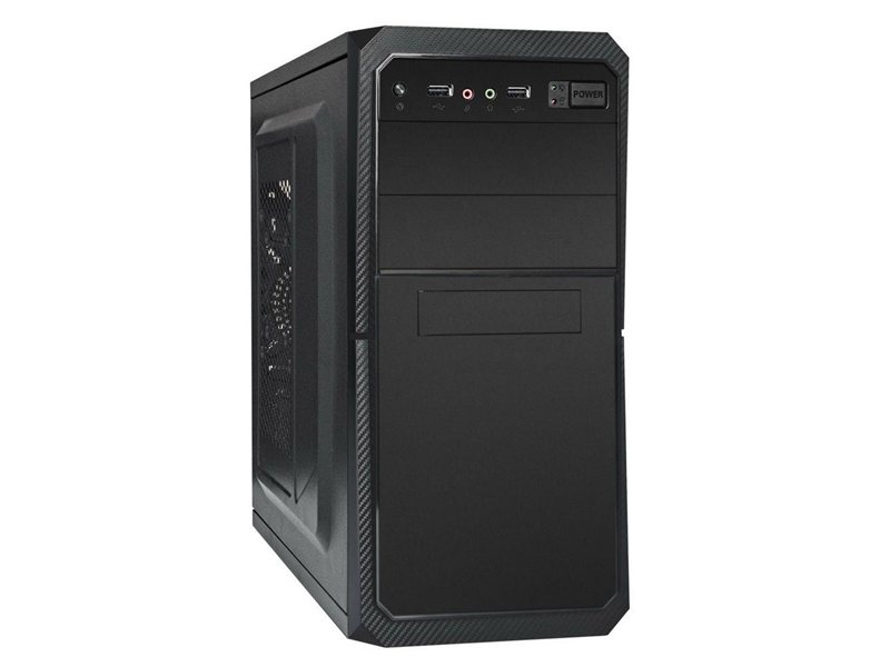 Корпус Minitower ExeGate BA-202 (mATX, без БП, 2*USB, аудио, черный)