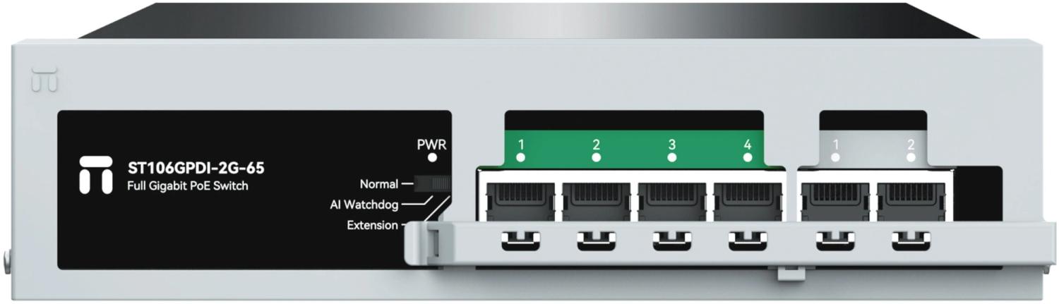 Коммутатор Netis ST106GPDI-2G-65 (L2) 6x1Гбит/с 4PoE+ 55W неуправляемый