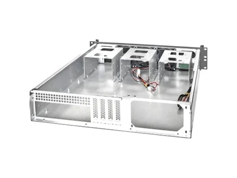 Exegate EX284958RUS Серверный корпус ExeGate Pro 2U450-09 <RM 19", высота 2U, глубина 450, без БП, 2*USB>