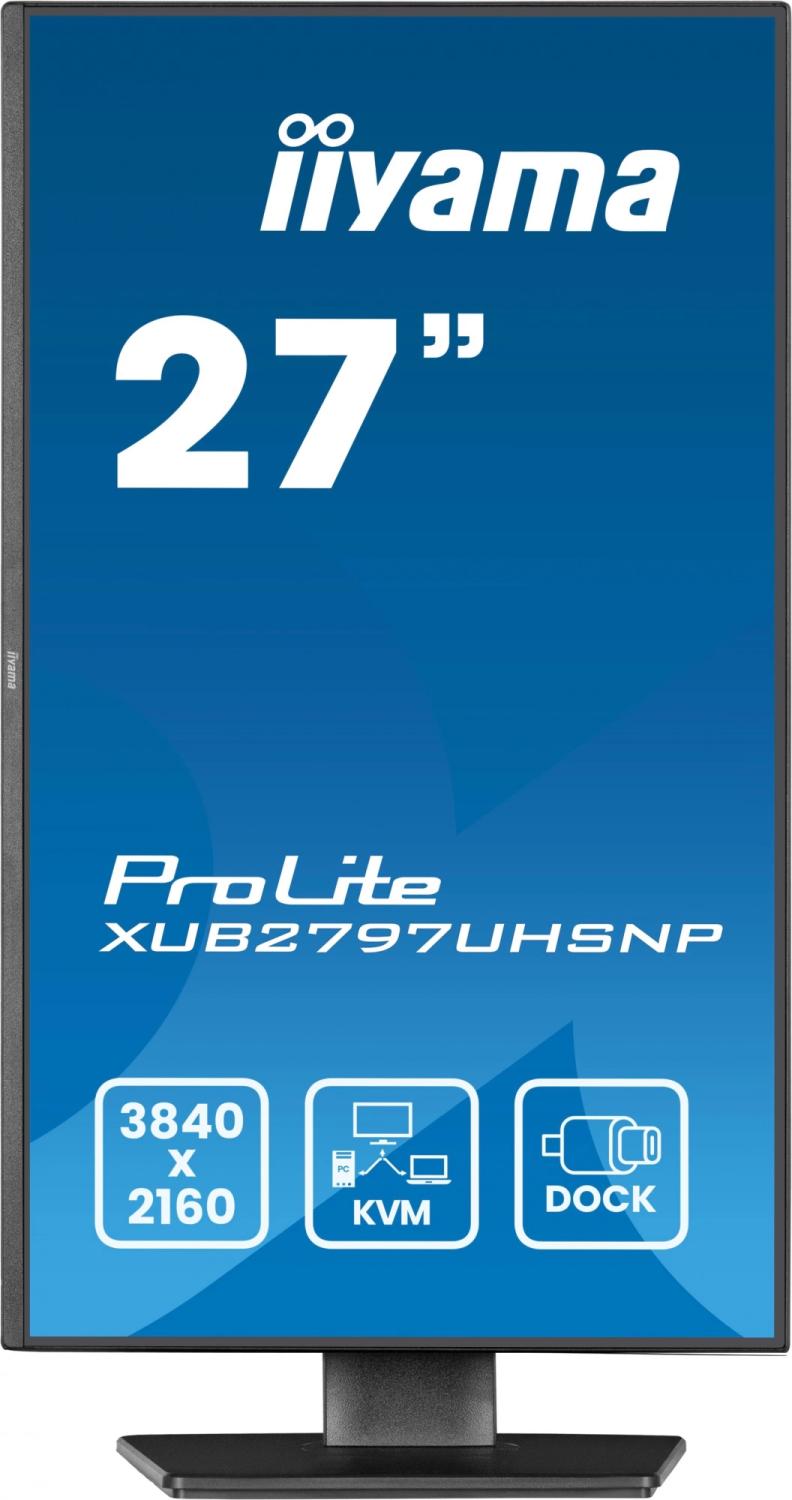 Монитор Iiyama 27" ProLite XUB2797UHSNP-B1 черный IPS LED 16:9 HDMI M/M матовая HAS Piv 1300:1 350cd 178гр/178гр 3840x2160 60Hz DP 4K USB 6.1кг