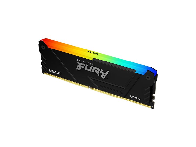Модуль памяти Kingston 16GB DDR4 3200MHz DIMM FURY Beast Black RGB XMP CL16, 1.35V 288-pin Non-ECC