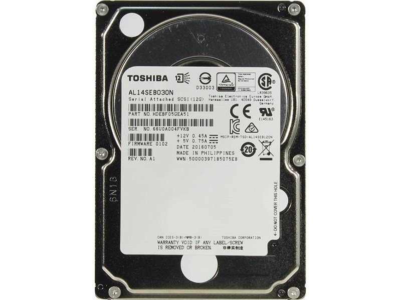 Жесткий диск/ HDD Toshiba SAS 300Gb 2.5" 10K 128Mb