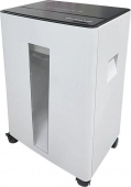 Шредер Office Kit S330SF (3,9х35) белый/черный (секр.P-4) фрагменты 13лист. 30лтр. скобы пл.карты