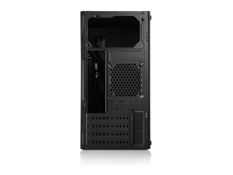 Корпус без блока питания/ Case Foxline FL-728TG, mATX, TG, 1xUSB3.0+1xUSB2.0+1xType-C(USB2.0)+1xARGB strip on front, Black