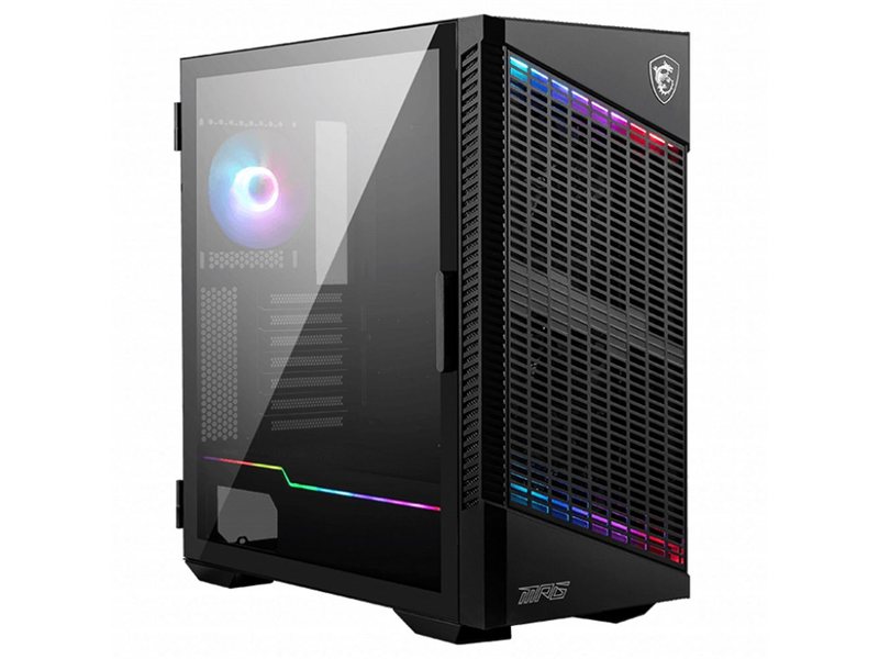 Корпус MSI MPG VELOX 100P AIRFLOW 2xUSB 3.0, 1xType C, 1x120mm ARGB Fan, 3x120mm Black Fan, ARGB Control Board, Tempered Glass Window, Plastic Mesh, Brown box (829292)