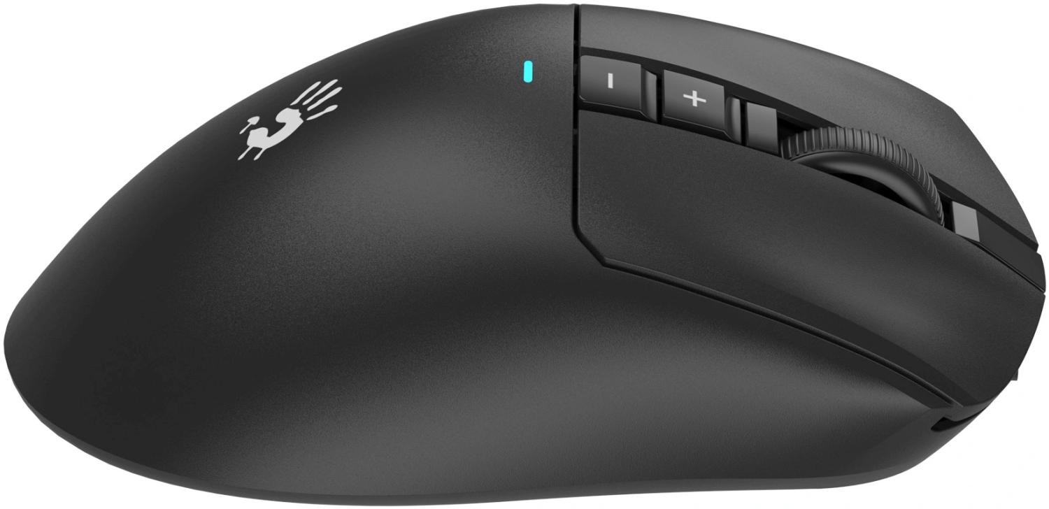 Мышь A4Tech Bloody R73 Ultra черный оптическая 20000dpi беспров. USB-C 7but (R73 ULTRA BLACK)