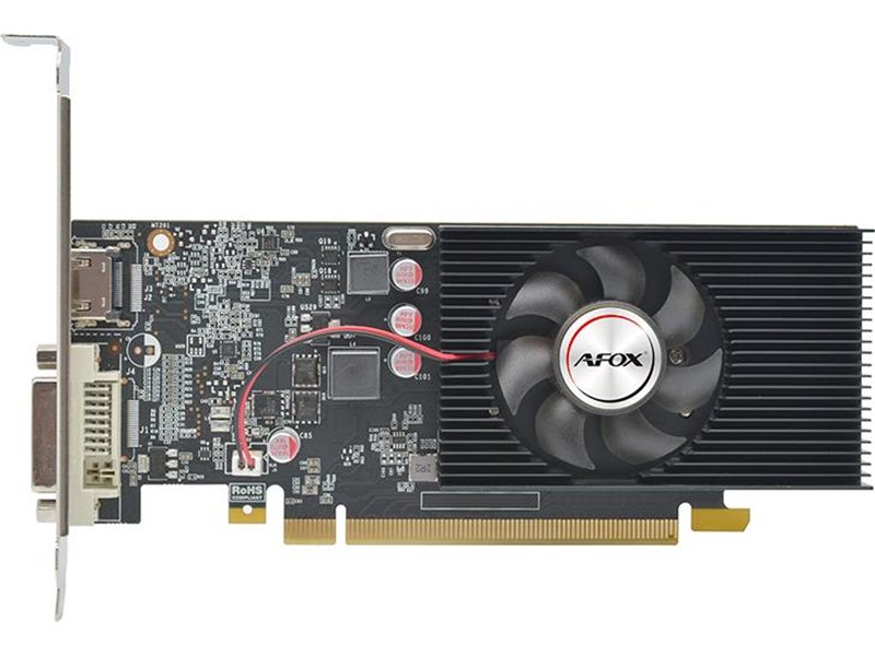 Видеокарта VGA AFOX NVIDIA Geforce GT1030 LP 2GB, GDDR5/64-bit, PCIe 3.0, 1xDVI-D, 1xHDMI 2.0, 1-slot