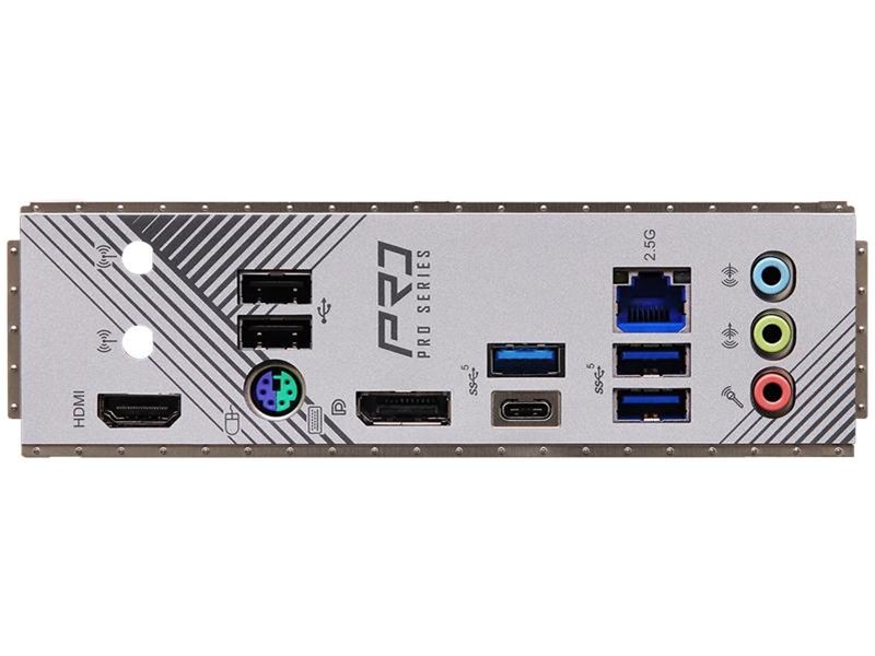 Материнская плата ASROCK B760M PRO RS/D4, LGA1700, B760, 4*DDR4, 4*SATA, 2*M.2, 3*USB 3.2, 2*USB 2.0, Type-C, 2*PCIx16, 1*PCIx1, 1xM.2 (Key E), HDMI+DP, mATX