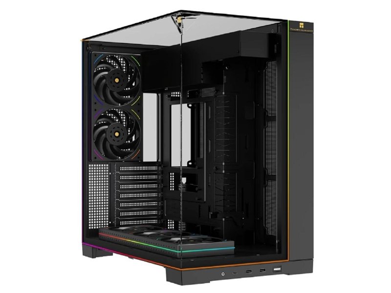 Thermalright Корпус TR-A70 ARGB FanUB / Black / TG / TL-UB36R+TL-UB24 PWM Fans / ARGB Strip / USB TYPE-C / ATX  / TRA70AFUBB