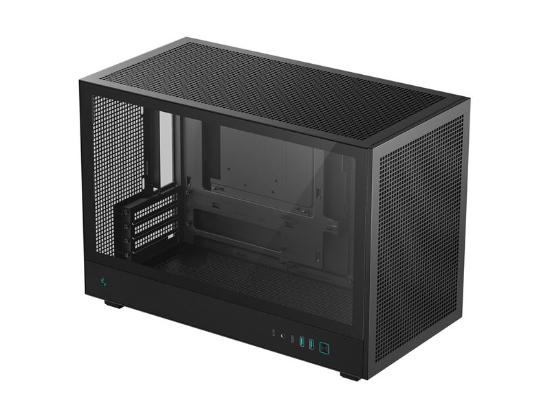 корпус Deepcool CH260 без БП, боковое окно (закаленное стекло), черный, MICRO ATX/MINI-ITX (R-CH260-BKNGM0-G-1)