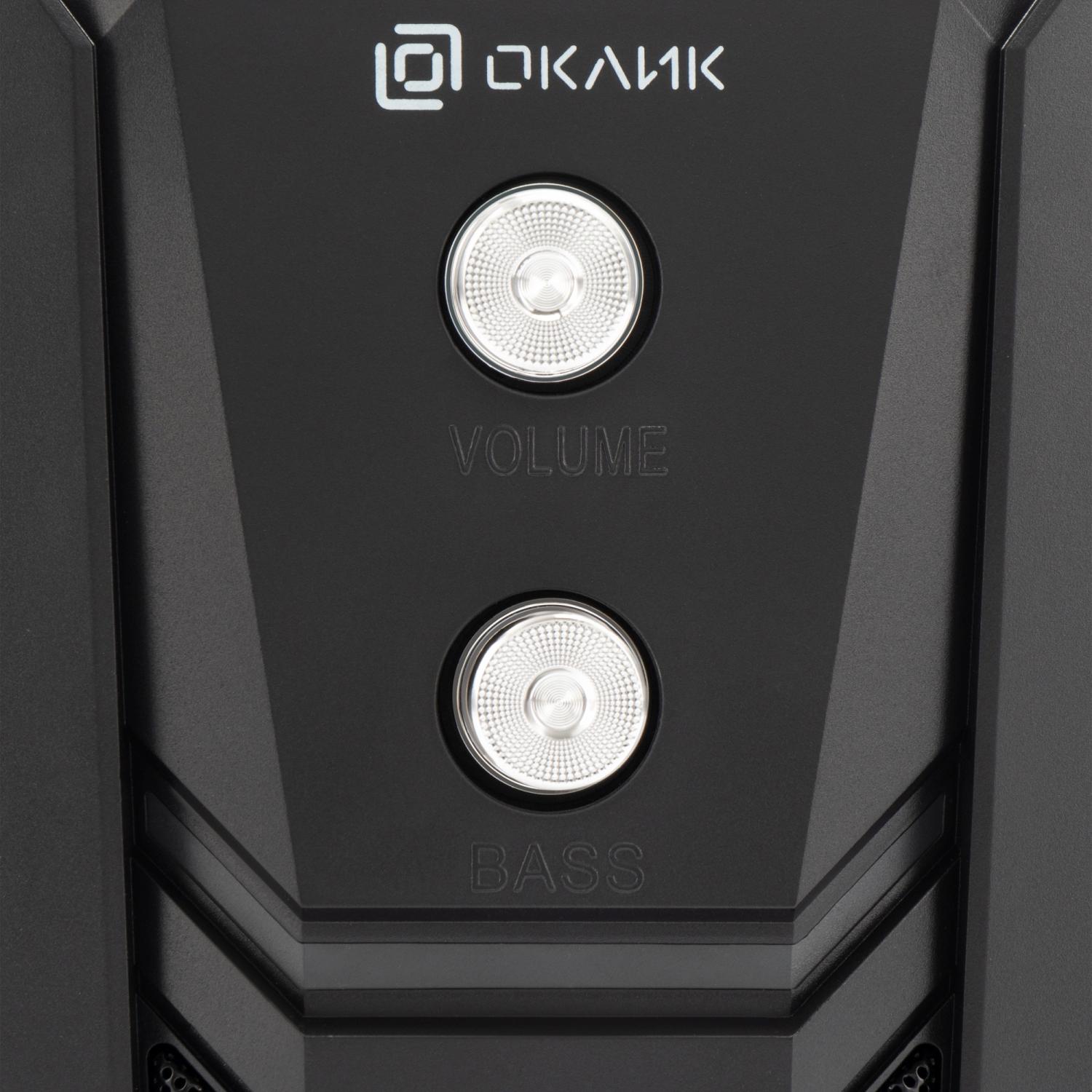 Колонки Оклик OK-423 2.1 черный 11Вт