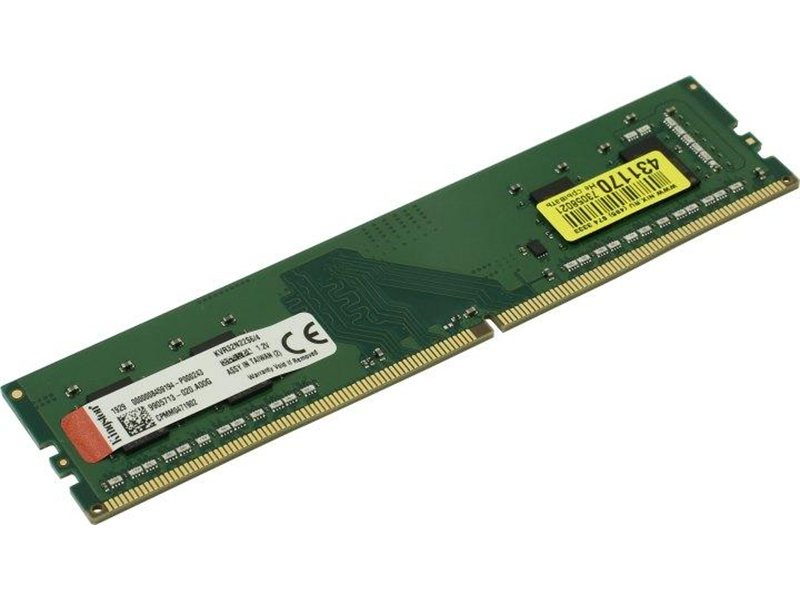 Память DDR4 4Gb 3200MHz Kingston KVR32N22S6/4 VALUERAM RTL PC4-25600 CL22 DIMM 288-pin 1.2В single rank Ret