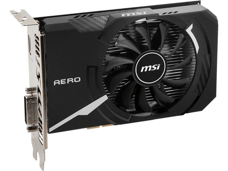 Видеокарта MSI PCI-E 3.0 GT 1030 AERO ITX 4GD4 OC NVIDIA GeForce GT 1030 4Gb 64bit DDR4 2100/2100 HDMIx1 HDCP Ret