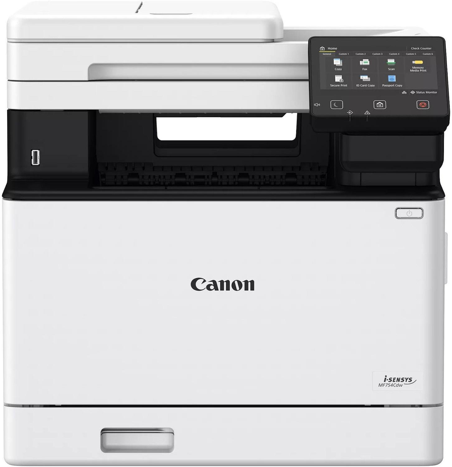 МФУ лазерный Canon i-Sensys Colour MF754Cdw (5455C009/5455C019/010/5455C023) A4 Duplex WiFi белый