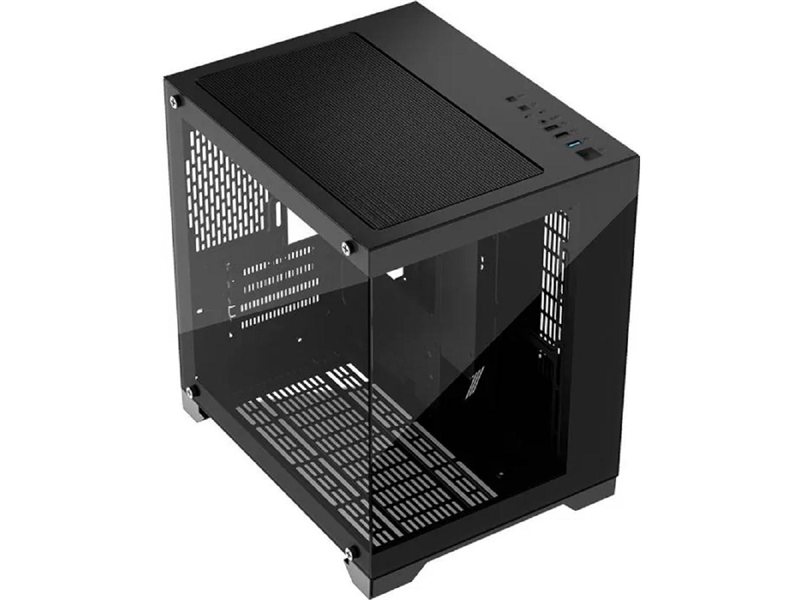 1STPLAYER MEGAVIEW MV5-T Black / mATX / MV5-TP-BK