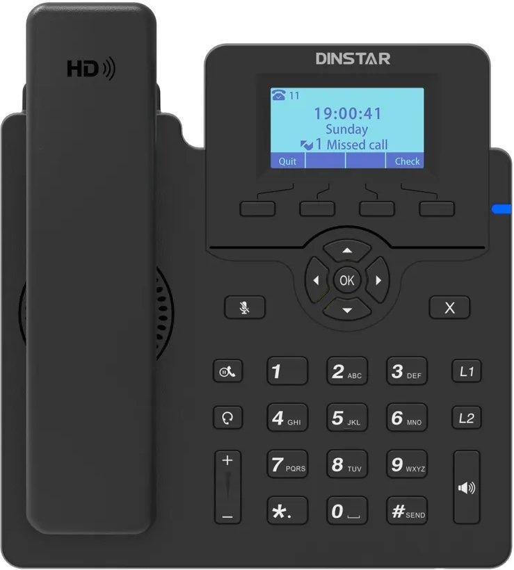 Телефон IP Dinstar C60U черный