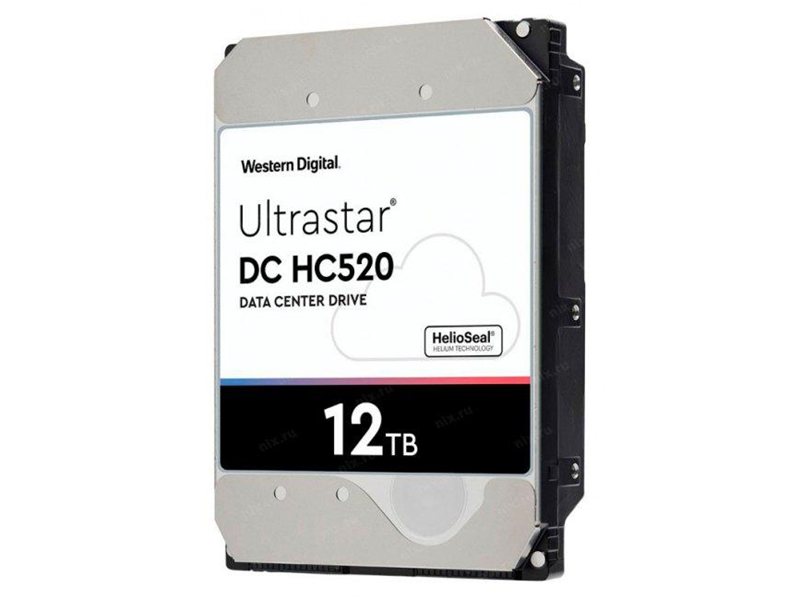 Жесткий диск/ HDD WD SAS 12Tb Ultrastar DC HC520 7200RPM 256MB 1 year warranty (replacement HUH721212AL5204, MG07SCA12TE)