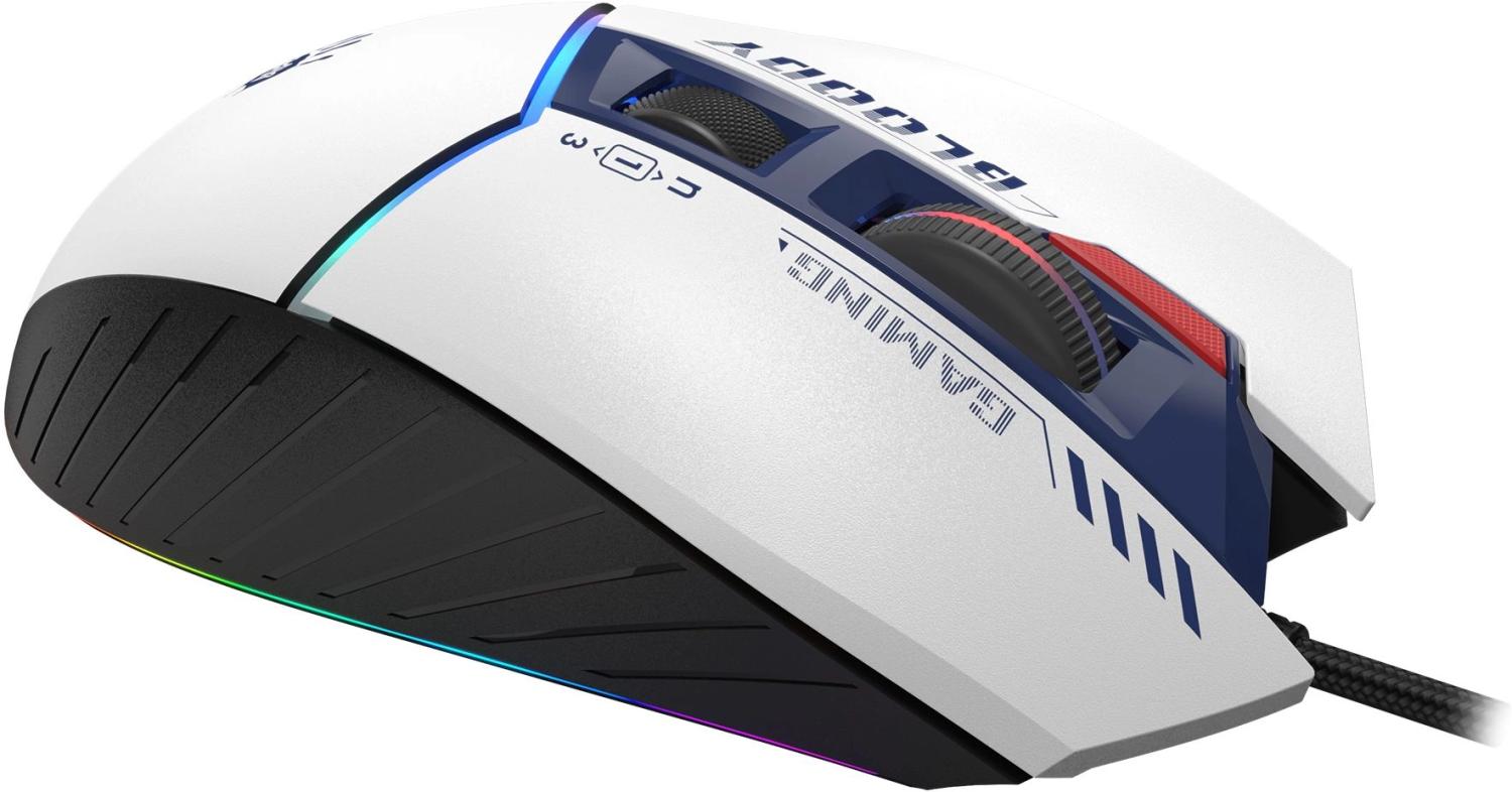 Мышь A4Tech Bloody W95 Max Sports синий/белый оптическая 12000dpi USB 10but (W95 MAX SPORTS NAVY)