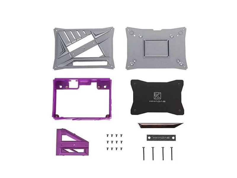 Корпус Khadas DIY Case Purple VIMs DIY Case, Purple Color, with heavy metal plate, KCS-P-001