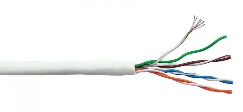 Кабель информационный Lanmaster LAN-5EUTP-HFLT-WH кат.5E UTP 4 пары 24AWG LSZH внутренний 305м белый