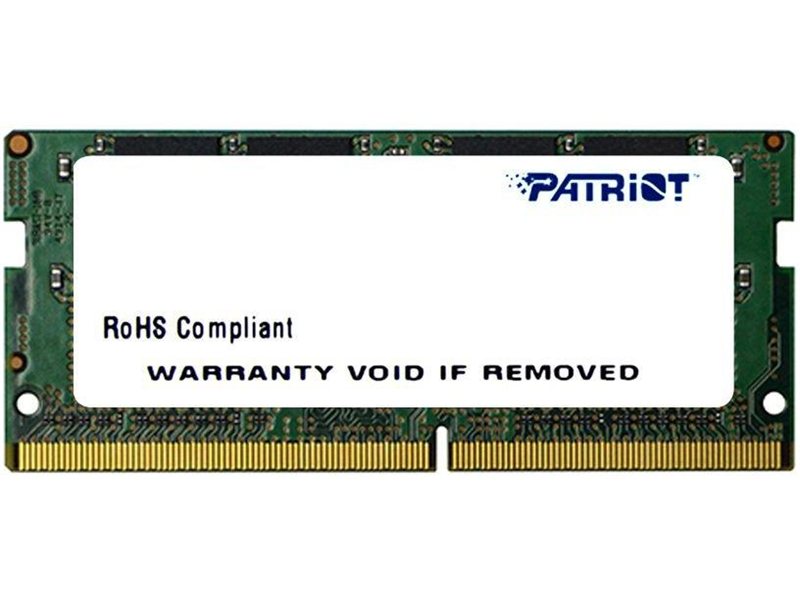 Память DDR4 16Gb 2666MHz Patriot PSD416G26662S Signature RTL PC4-21300 CL19 SO-DIMM 260-pin 1.2В dual rank Ret