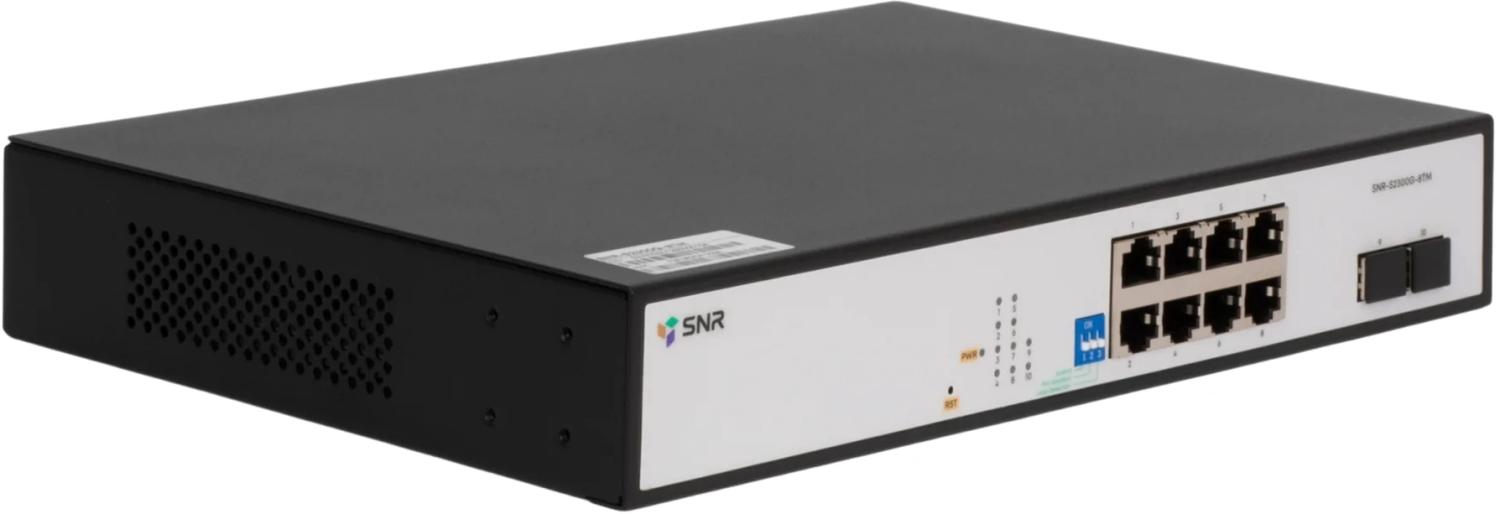 Коммутатор SNR SNR-S2300G-8TM (L2) 8x1Гбит/с 2SFP управляемый