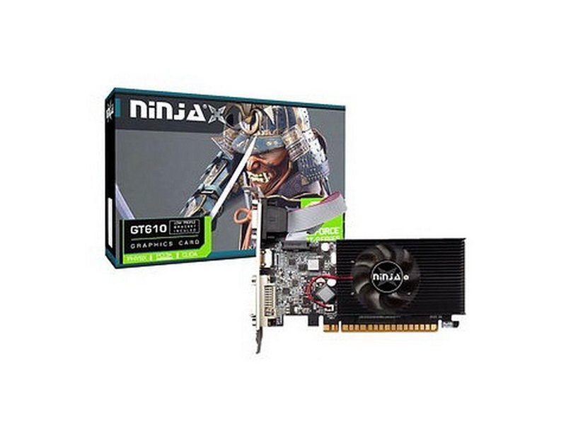 Видеокарта Ninja (Sinotex) GT610 2GB DDR3 64bit VGA DVI HDMI 1FAN LP RTL