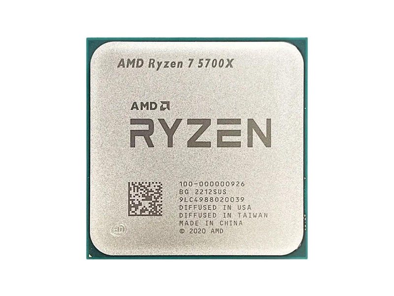 Центральный Процессор AMD RYZEN 7 5700X BOX (Vermeer, 7nm, C8/T16, Base 3,40GHz, Turbo 4,60GHz, Without Graphics, L3 32Mb, Default TDP 65W, w/o cooler, SAM4)
