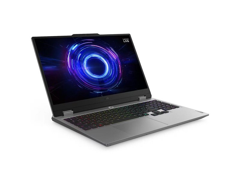 Ноутбук Lenovo LOQ 15IRX10 Intel Core i7-13650HX/16Gb (1*16 D5)/SSD512Gb/RTX5060 8Gb (100W)/15.6"/IPS/FHD/1920x1080/144Hz/Win11 (SL English)/RJ-45/Luna Grey/2.4kg