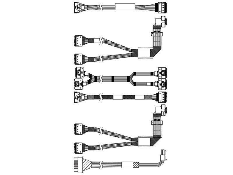 Комплектующие корпусов Lenovo ThinkSystem SR650 V3 2.5" Chassis Front BP3 NVMe Cable Kit