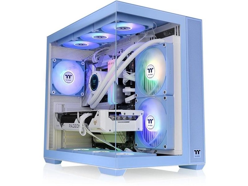 Корпус Thermaltake View 380 TG ARGB Hydrangea синий ATX 6x120mm 2x140mm 1x200mm 2xUSB3.0 audio bott PSU [CA-1Z2-00MFWN-00]