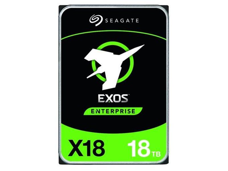 Жесткие диски Seagate Exos X18 HDD 3.5" SAS 16Tb, 7200 rpm, 256Mb buffer, 512e/4kn, CMR, ST16000NM004J, 1 year