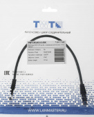 Патч-корд Lanmaster TWT-45-45-0.3-BK UTP RJ-45 вил.-вилка RJ-45 кат.5E 0.3м черный ПВХ (уп.:1шт)