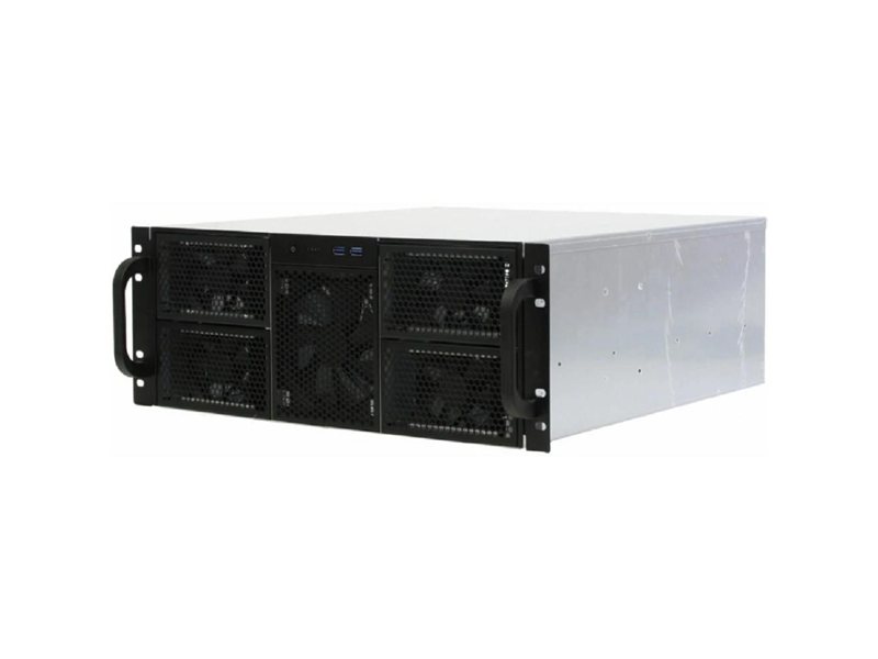 Procase RE411-D0H16-FE-65 Корпус 4U server case,0x5.25+16HDD,черный,без блока питания,глубина 650мм,MB EATX 12"x13", панель вентиляторов 3*120x25 PWM [RE411-D0H16-FE-65]