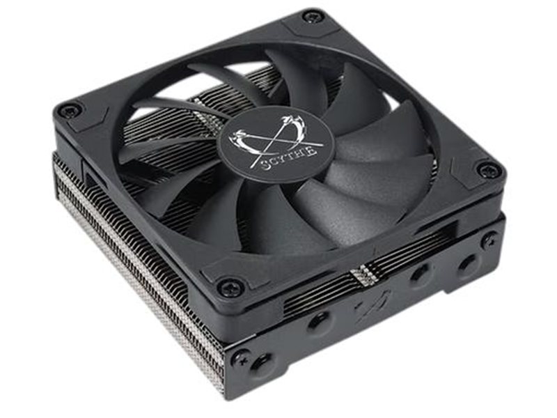 Кулер для процессора/ CPU Cooler Scythe Shuriken 3 (140W, 4-pin PWM, 39mm, Al/Cu, 4x6mm, 1x92mm, 36.45CFM, 31.78dBA, 2500RPM, S: 1851/1700/1200/115X, AM5/AM4, silver, black)