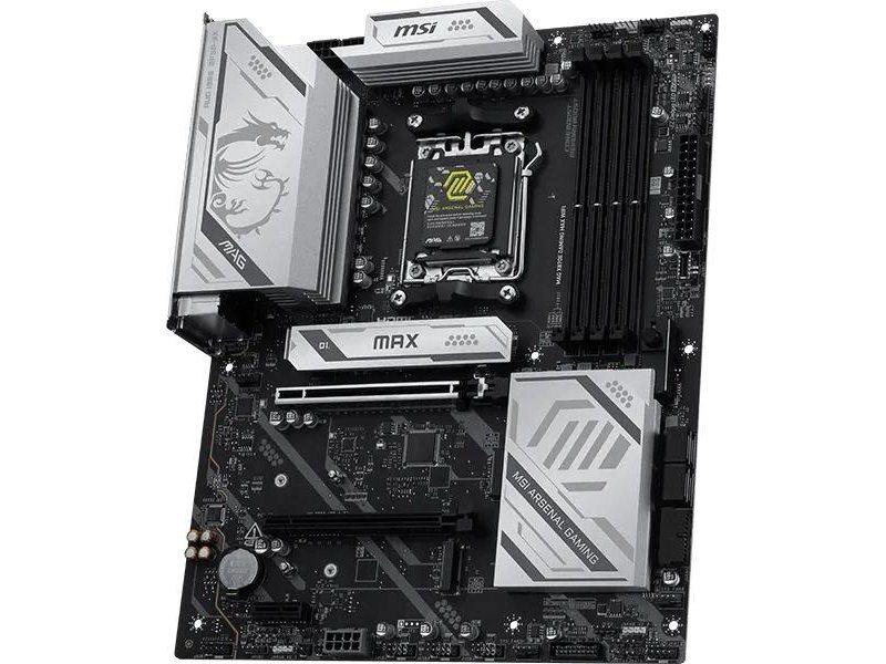 Материнская плата MSI MAG X870E GAMING MAX WIFI Socket AM5 AMD X870E 4xDDR5 ATX AC`97 8ch(7.1) 5Gigabit RAID+HDMI