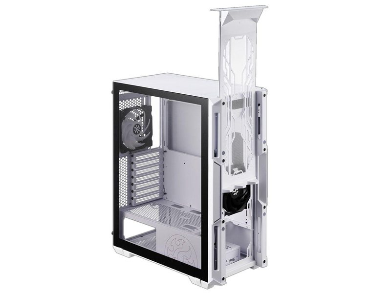Корпус XPG STARKER WHITE (STARKER-WHCWW) (Midi-Tower, белый, TG, 120mm ARGB fan + 120mm fan)