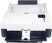 Сканер протяжный Avision AD345GWN (000-1012-02G) A4 белый/черный