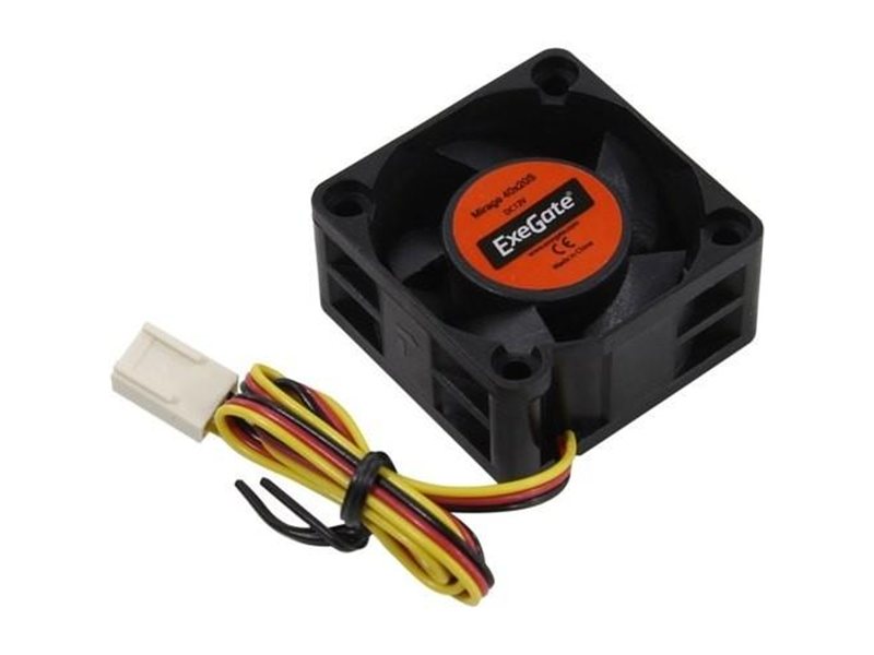 Exegate EX281211RUS Вентилятор ExeGate Mirage-S 40x40x20 подшипник скольжения, 5500 RPM, 23dB, 3pin