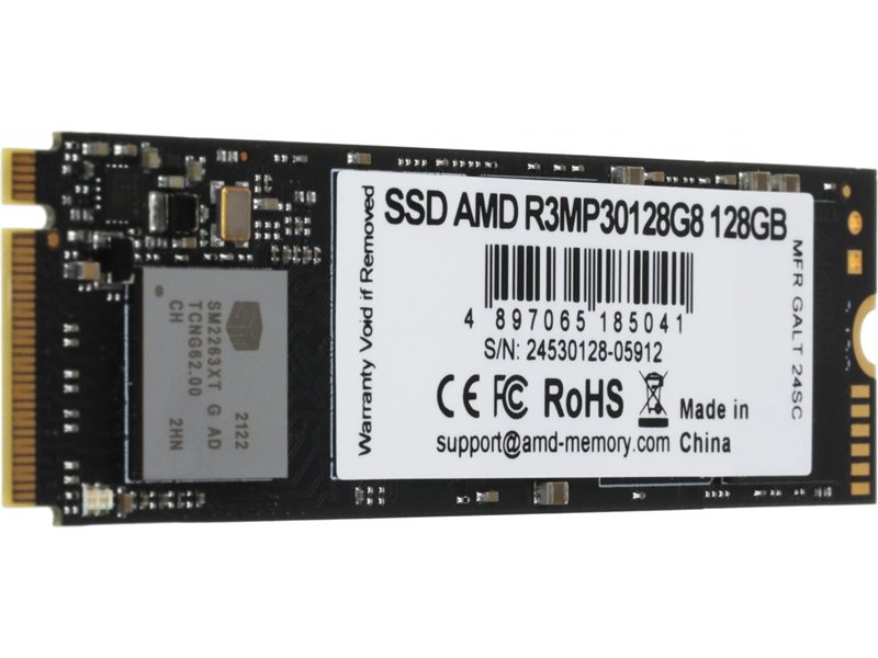 Накопитель SSD AMD PCIe 3.0 x4 128GB R3MP30128G8 Radeon M.2 2280