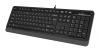 Клавиатура A4Tech FK10 черный/серый USB (FK10 GREY) кабель 1.5м
