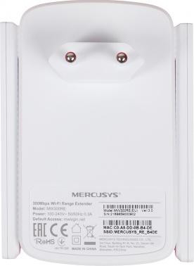 Повторитель беспроводного сигнала Mercusys MW300RE N300 Wi-Fi белый