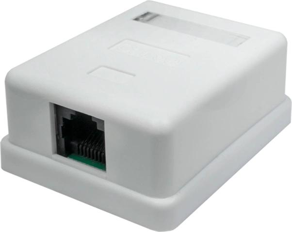 Розетка Suprlan 10-0307-1 наклад. RJ45 1 кат.5E UTP бел.
