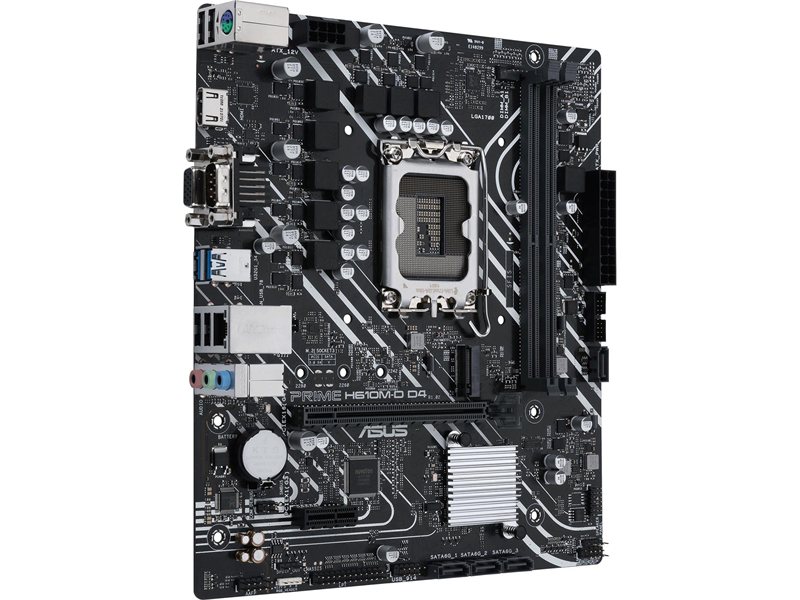 Материнская плата ASUS PRIME H610M-D D4 LGA1700 micro-ATX 2xDDR4 PCIEx16 PCIEx1 M.2 VGA HDMI GLAN (540489)